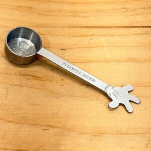 Disney Parks Theme Perks Mickey Mouse Glove 2T Coffee Scoop Stainless Steel 6.5"